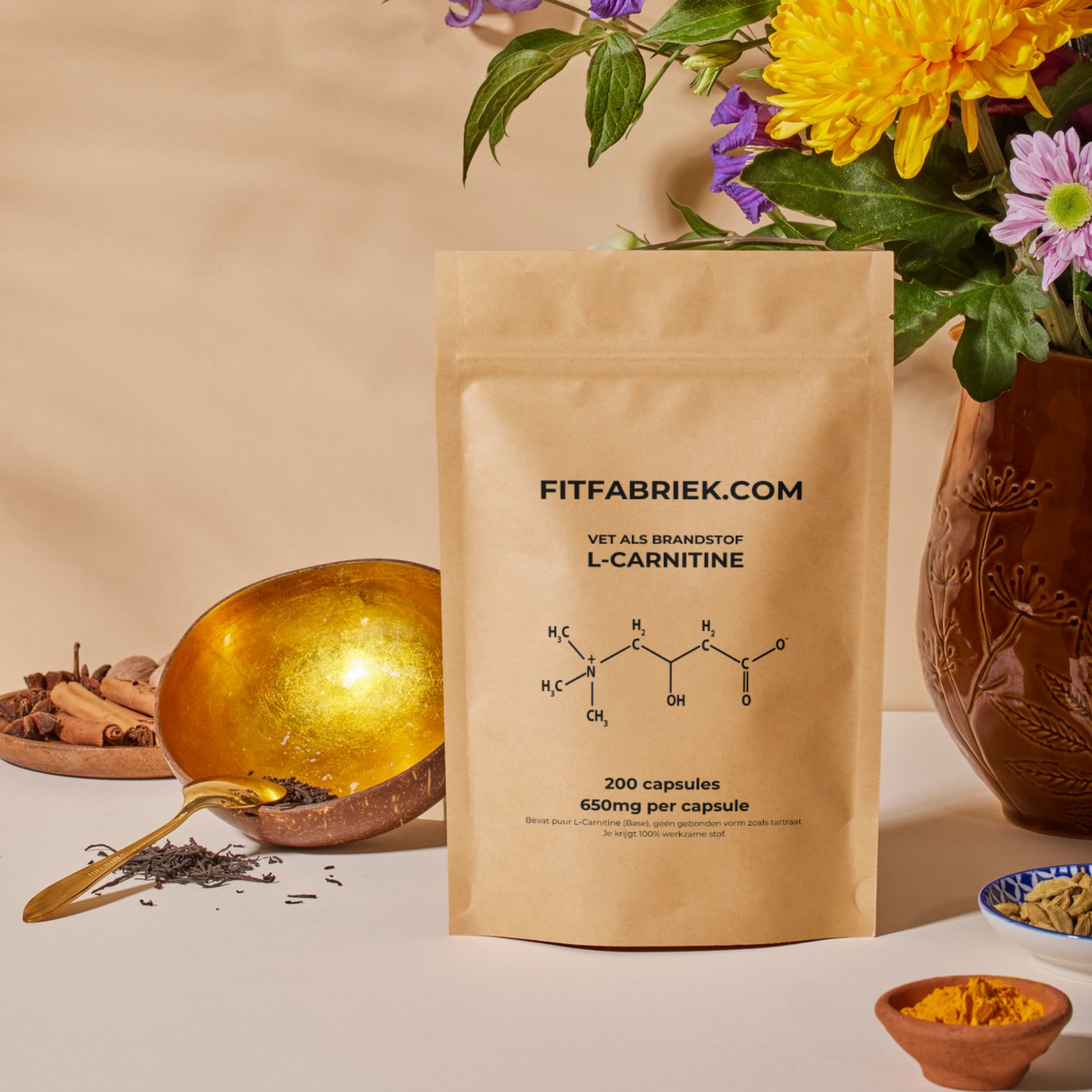 L-Carnitine 200 capsules a 650mg-FITFABRIEK.COM-productafbeelding 3